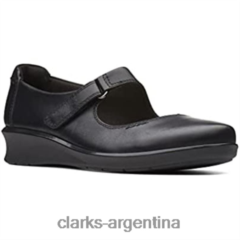 Clarks mujer 2FZPZ597 mocasines henley esperanza mujer clarks negro cuero negro