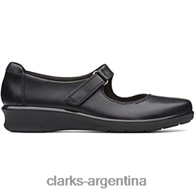 Clarks mujer 2FZPZ597 mocasines henley esperanza mujer clarks negro cuero negro