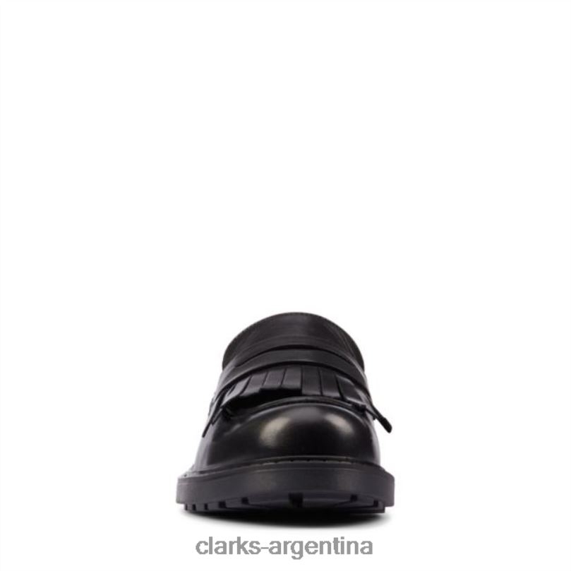 Clarks mujer 2FZPZ6195 Mocasines clarks orinoco 2 de cuero negro brillante cuero negro alto brillo