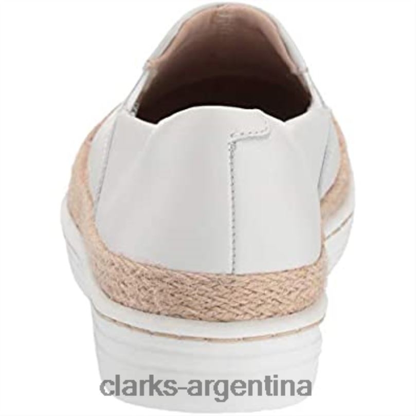Clarks mujer 2FZPZ692 mocasines marie perla mujer piel blanca clarks cuero blanco
