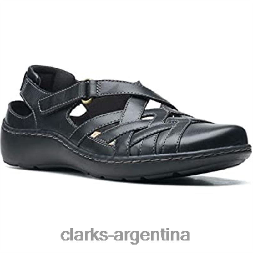 Clarks mujer 2FZPZ704 Mocasín plano clarks cora dream de piel azul marino para mujer
