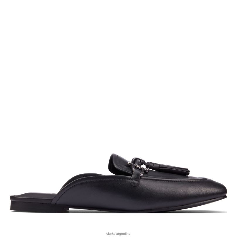 Clarks mujer 2FZPZ3313 Adornos clarks de cuero negro puro 2 cuero negro