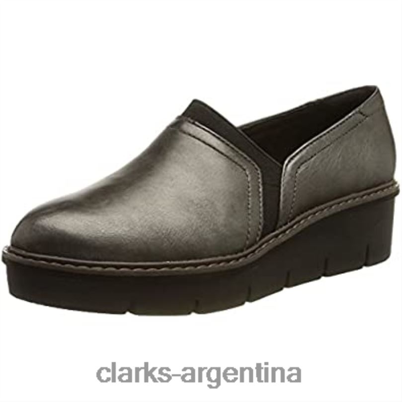 Clarks mujer 2FZPZ1258 Zapatos clarks airabell mid para mujer gun metal pistola de metal