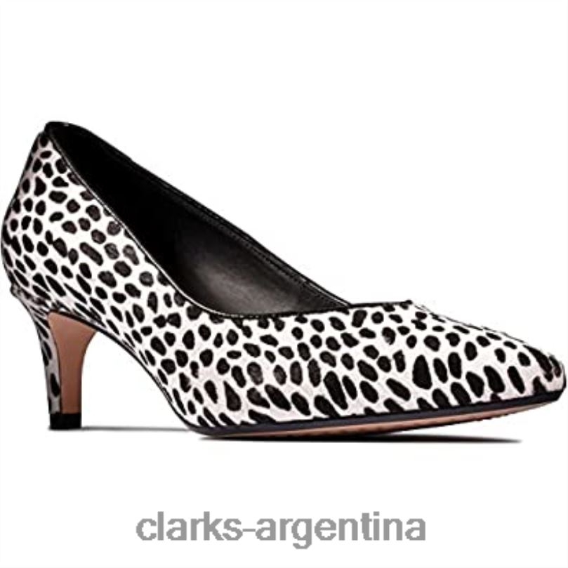 Clarks mujer 2FZPZ1608 Zapatos anchos de mujer clarks laina 55 court2 con estampado animal Huella animal
