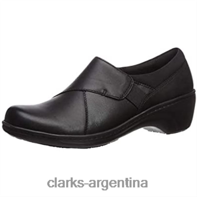 Clarks mujer 2FZPZ169 Zapatos altos clarks de cuero negro para mujer cuero negro