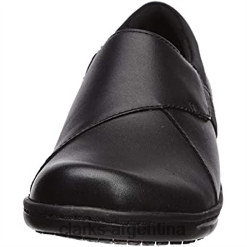 Clarks mujer 2FZPZ169 Zapatos altos clarks de cuero negro para mujer cuero negro