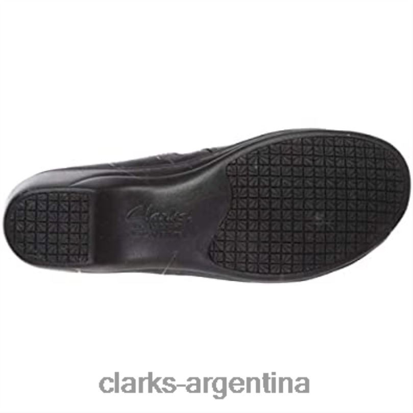 Clarks mujer 2FZPZ169 Zapatos altos clarks de cuero negro para mujer cuero negro