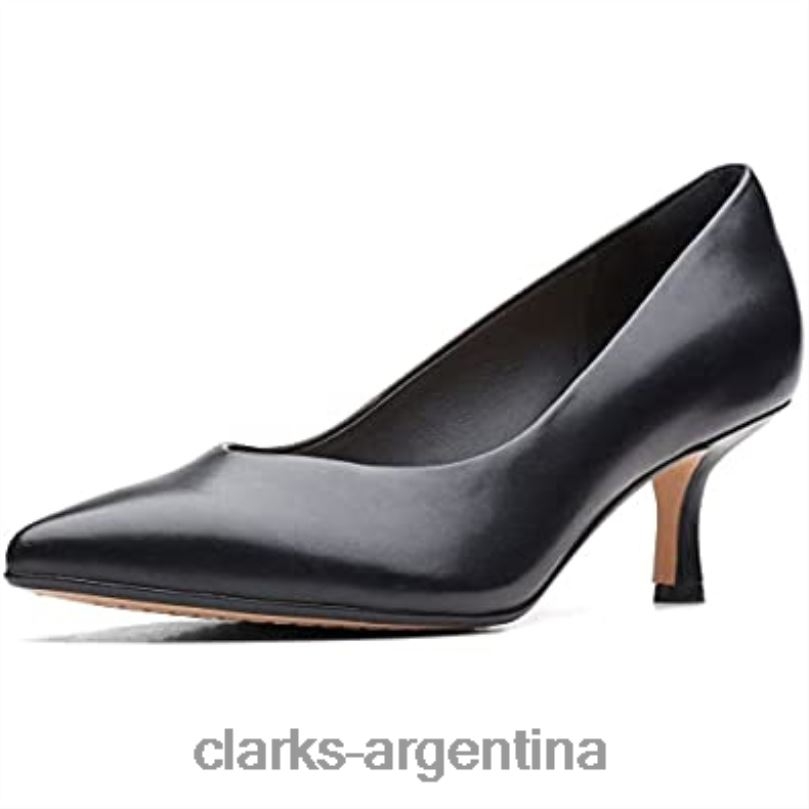 Clarks mujer 2FZPZ195 Zapatillas Clarks Violet 55 Court Mujer Negras negro