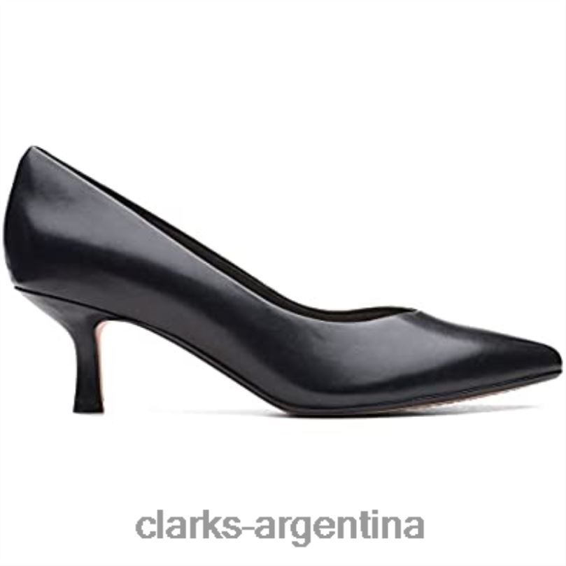 Clarks mujer 2FZPZ195 Zapatillas Clarks Violet 55 Court Mujer Negras negro