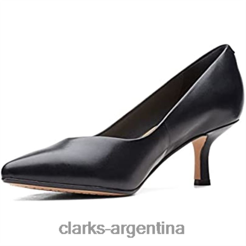 Clarks mujer 2FZPZ195 Zapatillas Clarks Violet 55 Court Mujer Negras negro