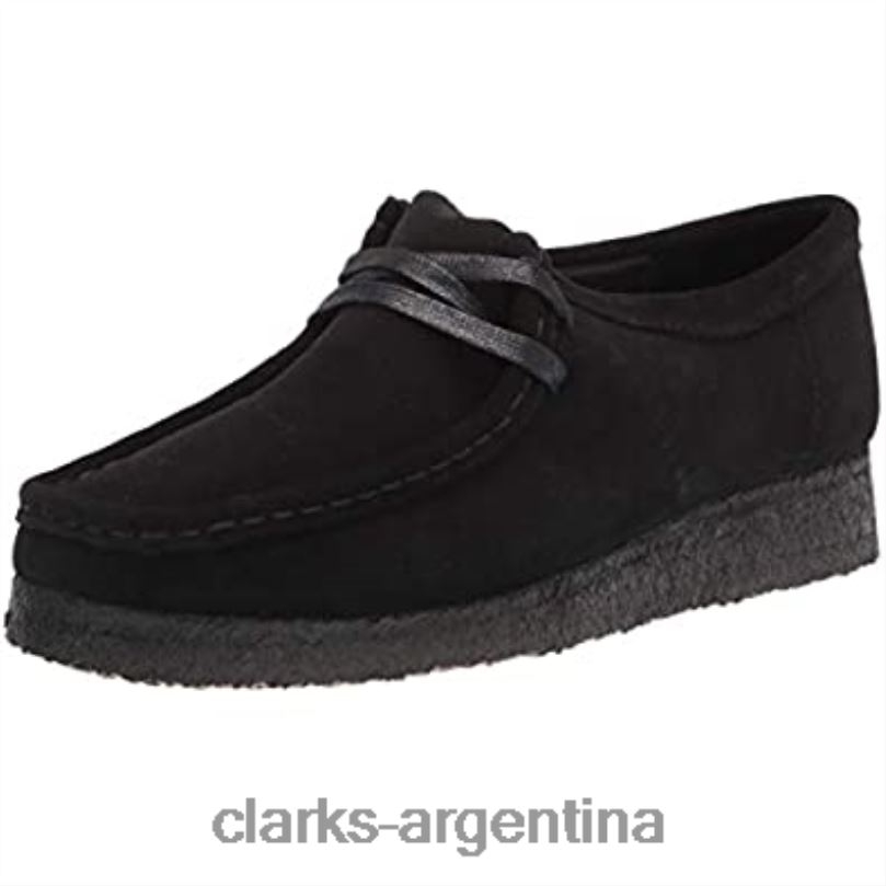 Clarks mujer 2FZPZ2120 zapatos clarks wallabee de mujer en ante negro ante negro