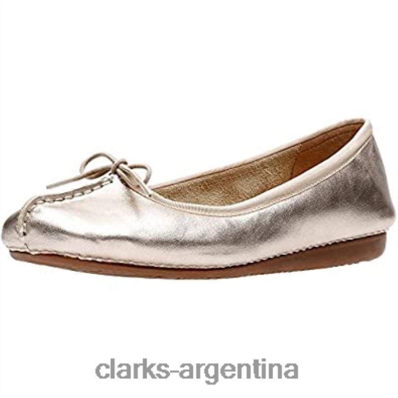 Clarks mujer 2FZPZ249 Bailarinas Clarks Freckle Ice de ante lila para mujer gamuza lila