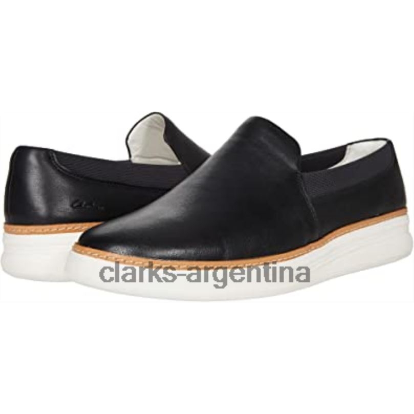 Clarks mujer 2FZPZ2812 Clarks Kerris Stride de mujer de cuero negro cuero negro