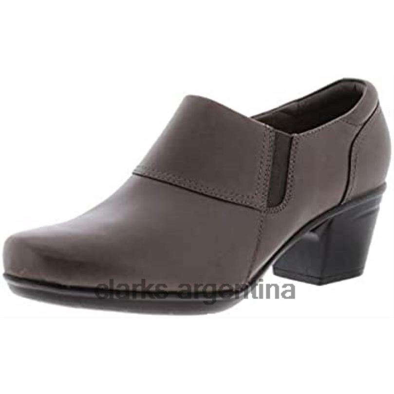 Clarks mujer 2FZPZ2 Zuecos con puntera cerrada de tela emslie de Clarks para mujer gris