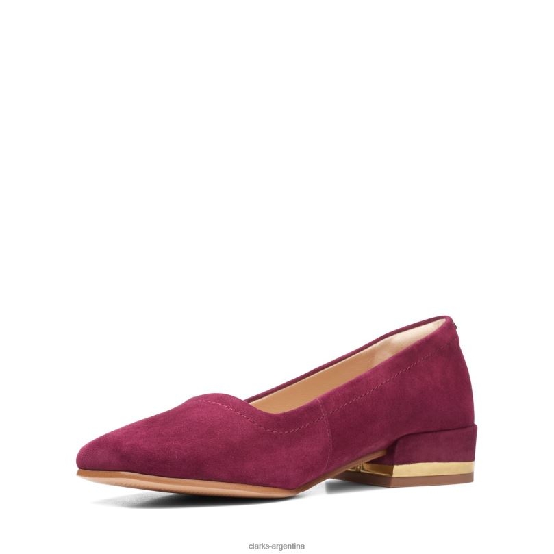 Clarks mujer 2FZPZ3119 seren 30 corte clarks merlot ante ante merlot
