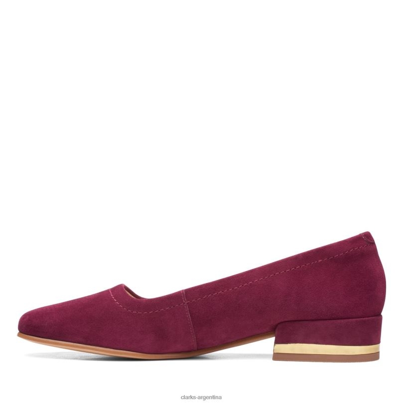Clarks mujer 2FZPZ3119 seren 30 corte clarks merlot ante ante merlot