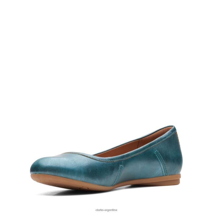 Clarks mujer 2FZPZ3284 clarks lisos canebay verde azulado verde azulado