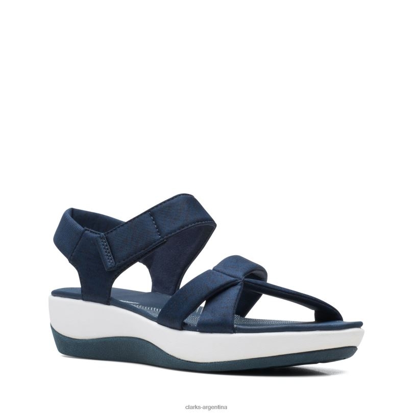 Clarks mujer 2FZPZ3384 Clarks textil azul marino Arla Gracie textil azul marino