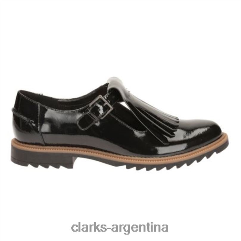 Clarks mujer 2FZPZ3882 clarks griff mia charol negro charol negro