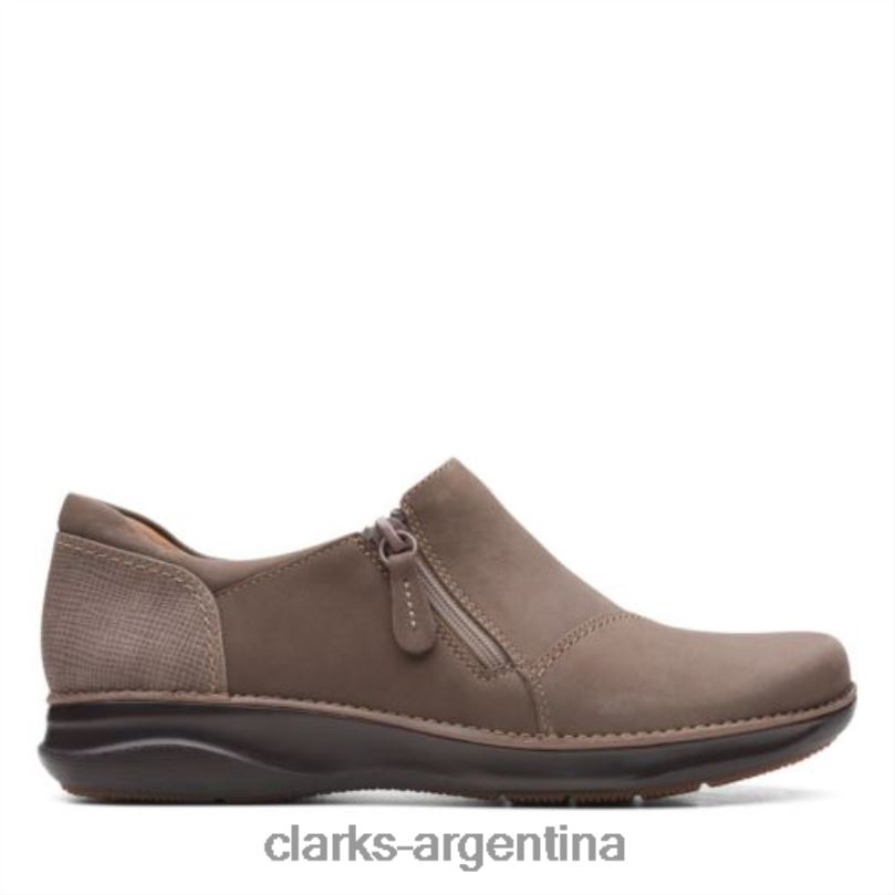 Clarks mujer 2FZPZ3897 clarks taupe nubuck appley zip nubuck topo