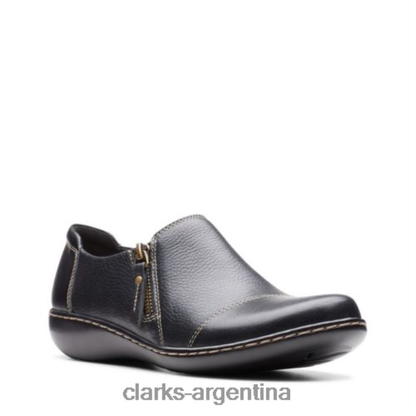 Clarks mujer 2FZPZ3901 clarks ashland palm cuero negro cuero negro
