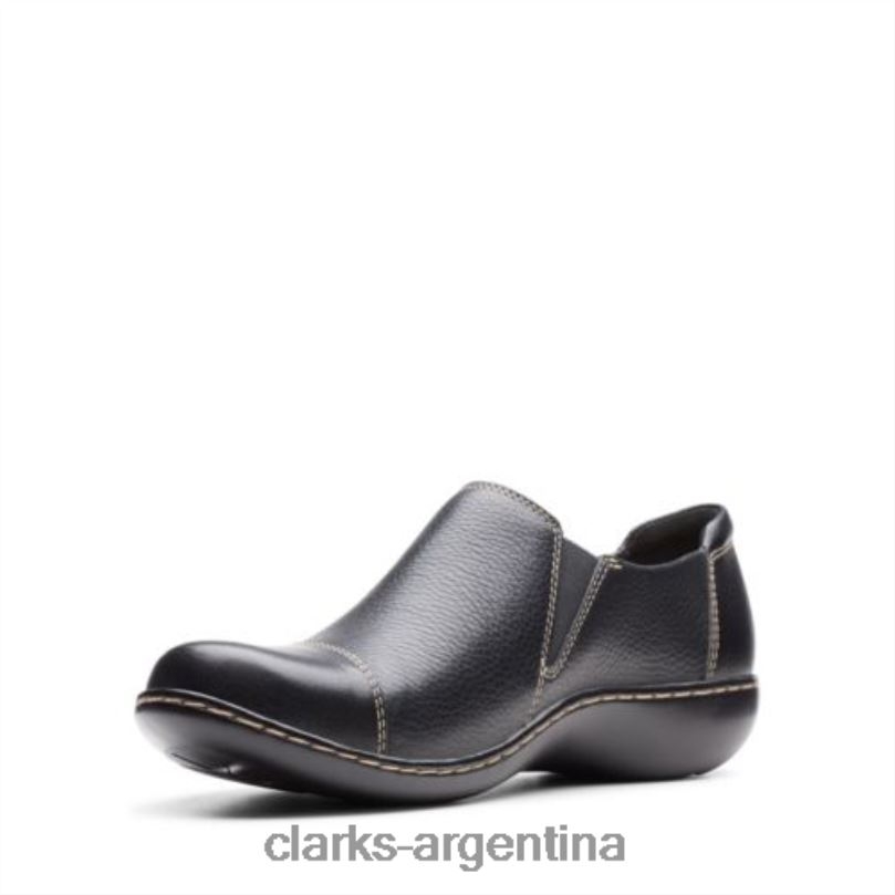 Clarks mujer 2FZPZ3901 clarks ashland palm cuero negro cuero negro