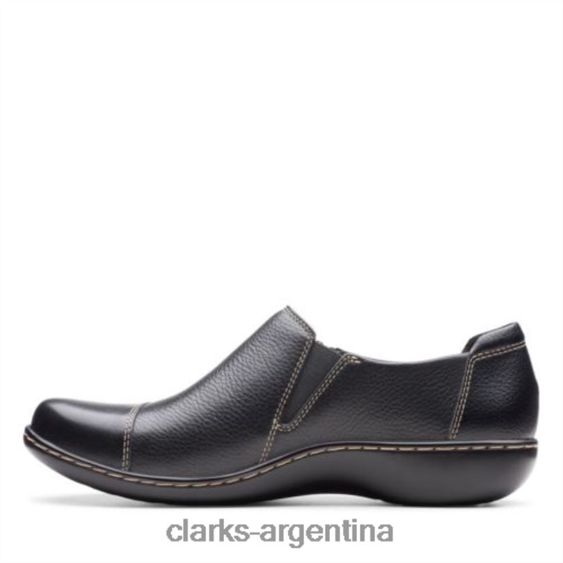 Clarks mujer 2FZPZ3901 clarks ashland palm cuero negro cuero negro