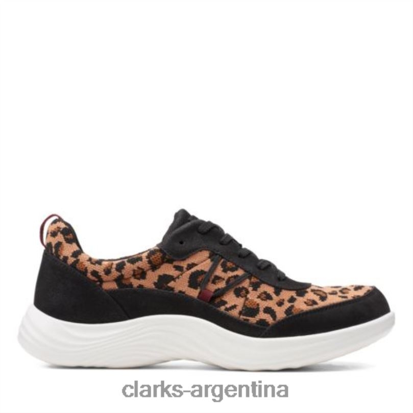 Clarks mujer 2FZPZ3925 lulu walk clarks negro/bronceado negro/bronceado