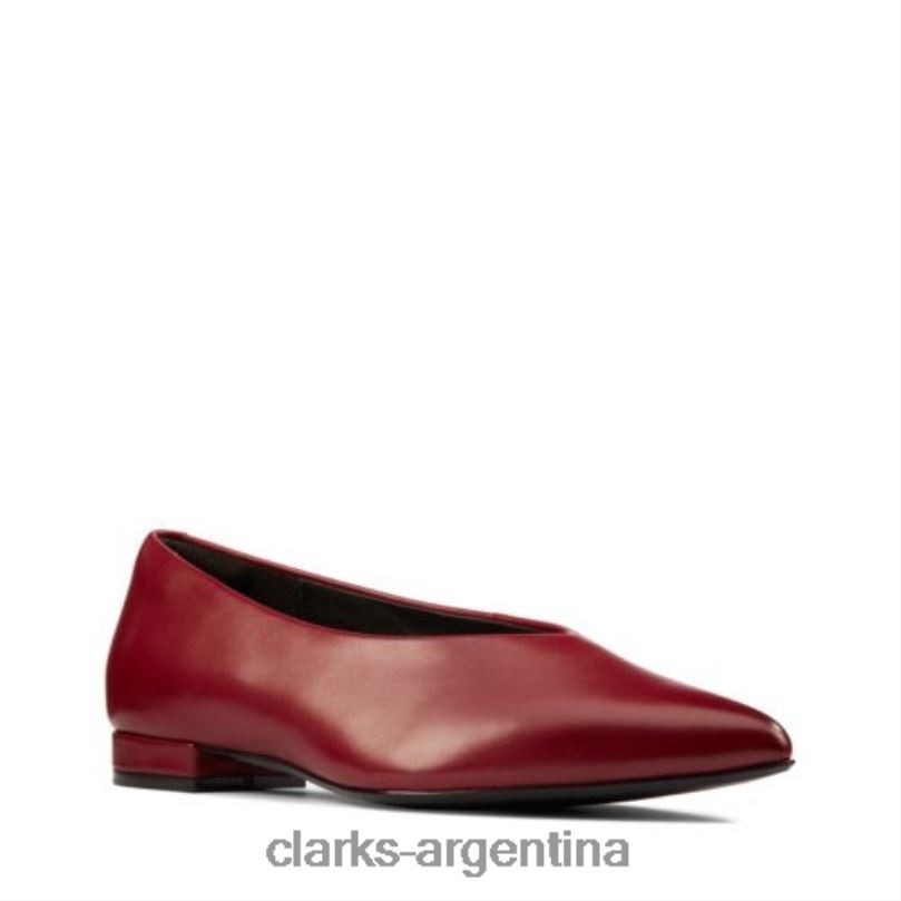 Clarks mujer 2FZPZ3933 Laina 15 Easy Clarks Vino Cuero cuero vino