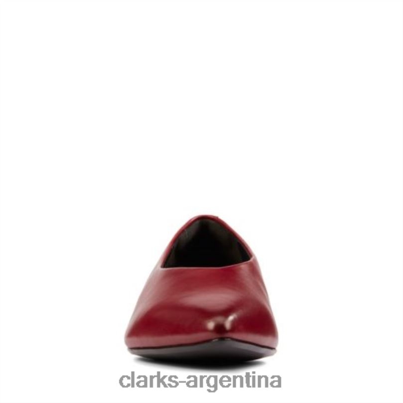 Clarks mujer 2FZPZ3933 Laina 15 Easy Clarks Vino Cuero cuero vino