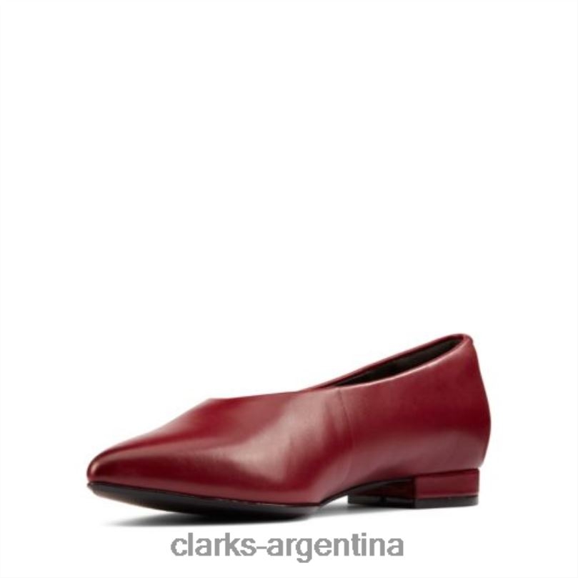 Clarks mujer 2FZPZ3933 Laina 15 Easy Clarks Vino Cuero cuero vino