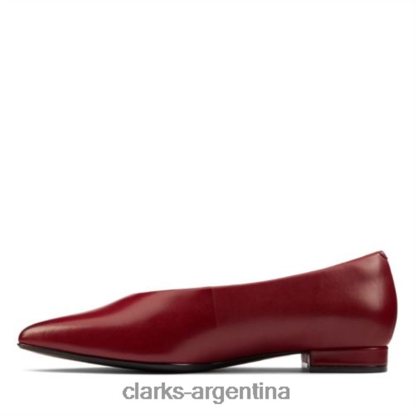 Clarks mujer 2FZPZ3933 Laina 15 Easy Clarks Vino Cuero cuero vino