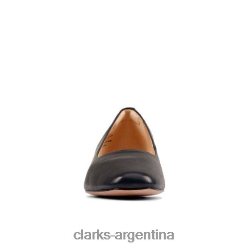 Clarks mujer 2FZPZ3938 clarks sheer35 court2 cuero azul marino cuero azul marino