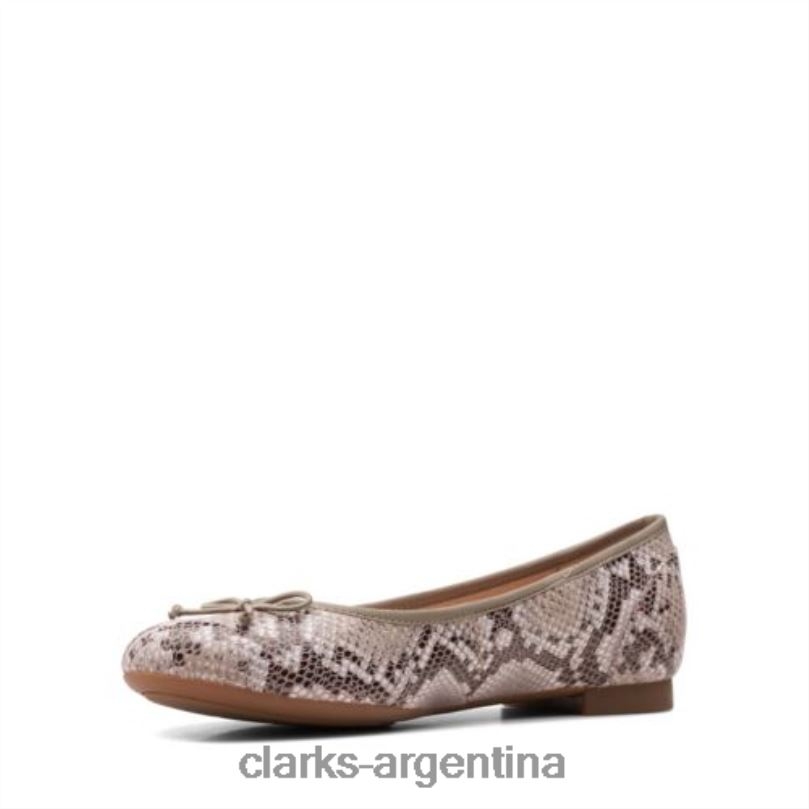 Clarks mujer 2FZPZ3939 serpiente natural flor de alta costura clarks serpiente natural
