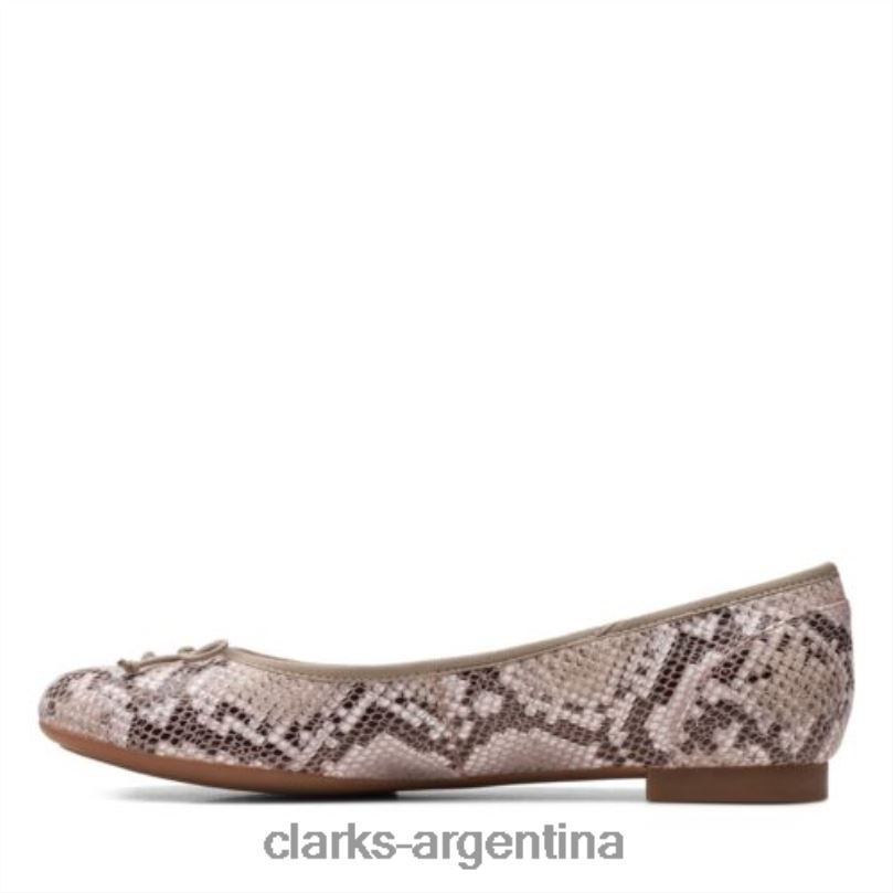 Clarks mujer 2FZPZ3939 serpiente natural flor de alta costura clarks serpiente natural
