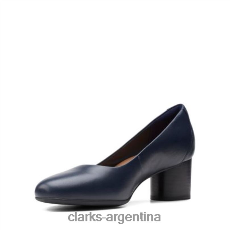 Clarks mujer 2FZPZ3942 vestido un cosmo clarks de cuero azul marino cuero azul marino