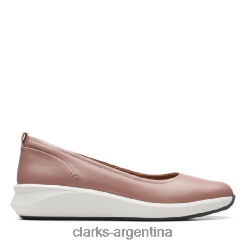 Clarks mujer 2FZPZ3947 clarks un rio vibe de cuero rosa polvoriento cuero rosa polvoriento