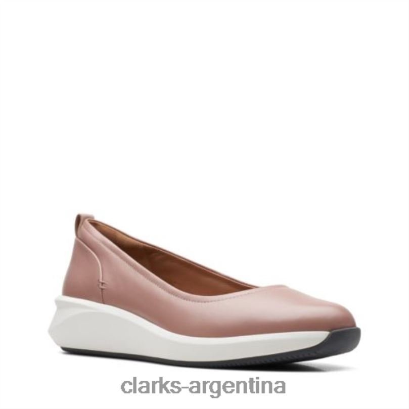 Clarks mujer 2FZPZ3947 clarks un rio vibe de cuero rosa polvoriento cuero rosa polvoriento