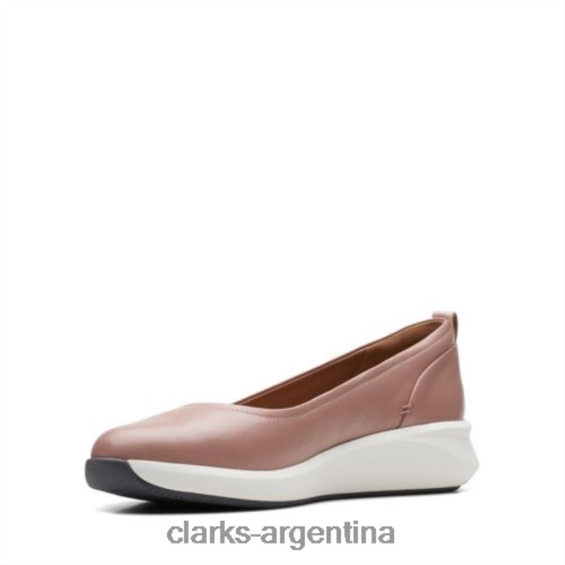 Clarks mujer 2FZPZ3947 clarks un rio vibe de cuero rosa polvoriento cuero rosa polvoriento