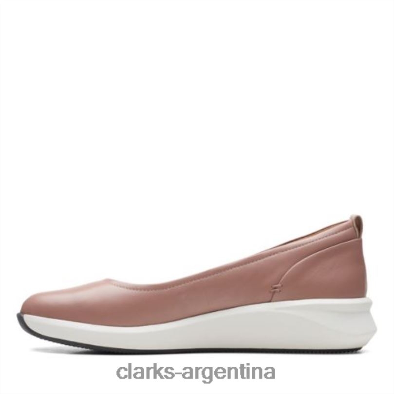 Clarks mujer 2FZPZ3947 clarks un rio vibe de cuero rosa polvoriento cuero rosa polvoriento