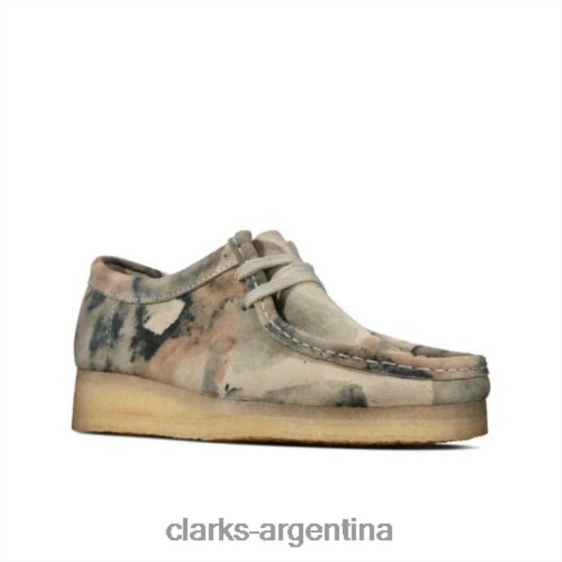 Clarks mujer 2FZPZ3962 clarks wallabee camuflaje blanco roto camuflaje blanco roto