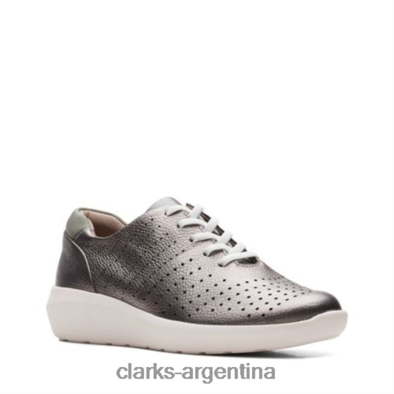 Clarks mujer 2FZPZ3978 clarks kayleigh aster cuero peltre cuero peltre