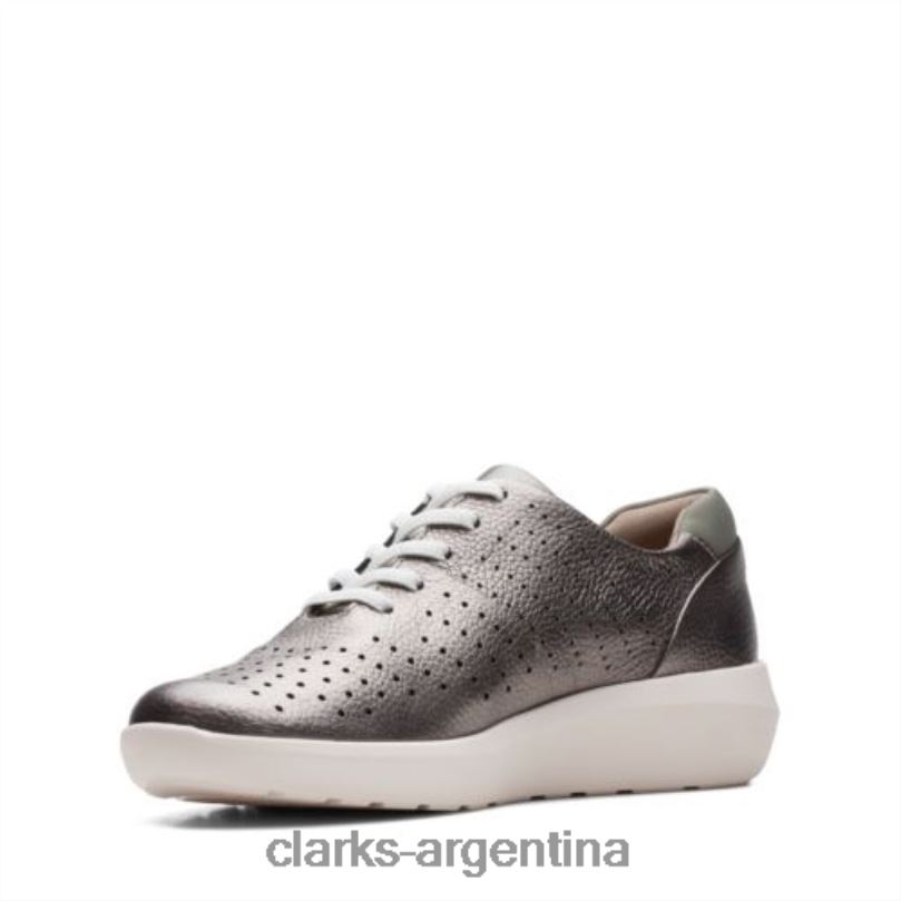 Clarks mujer 2FZPZ3978 clarks kayleigh aster cuero peltre cuero peltre