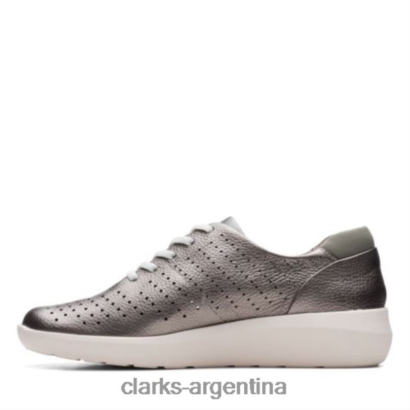 Clarks mujer 2FZPZ3978 clarks kayleigh aster cuero peltre cuero peltre
