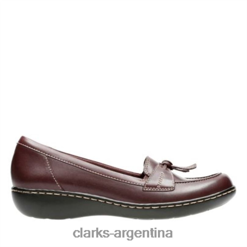 Clarks mujer 2FZPZ3985 clarks burdeos cuero ashland bubble cuero burdeos