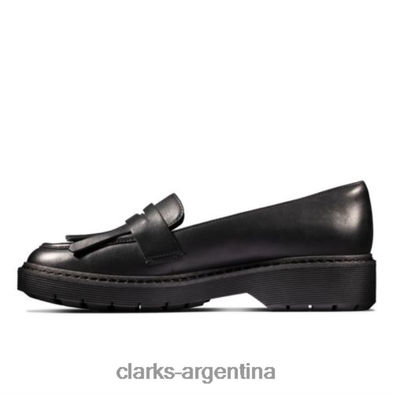 Clarks mujer 2FZPZ3986 clarks witcombe amanecer cuero negro cuero negro