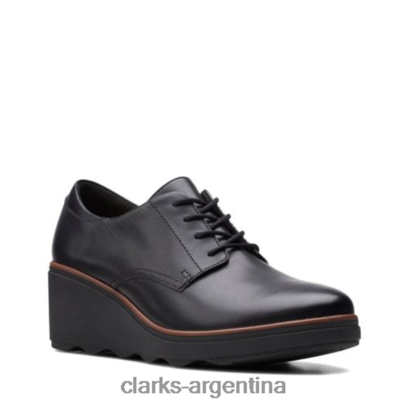 Clarks mujer 2FZPZ3988 Clarks Mazy Hyannis de cuero negro. cuero negro
