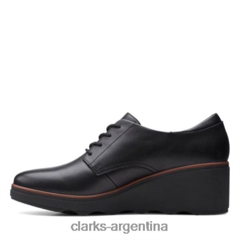 Clarks mujer 2FZPZ3988 Clarks Mazy Hyannis de cuero negro. cuero negro
