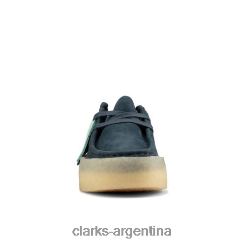Clarks mujer 2FZPZ4000 taza clarks wallabee de nubuck azul nubuck azul