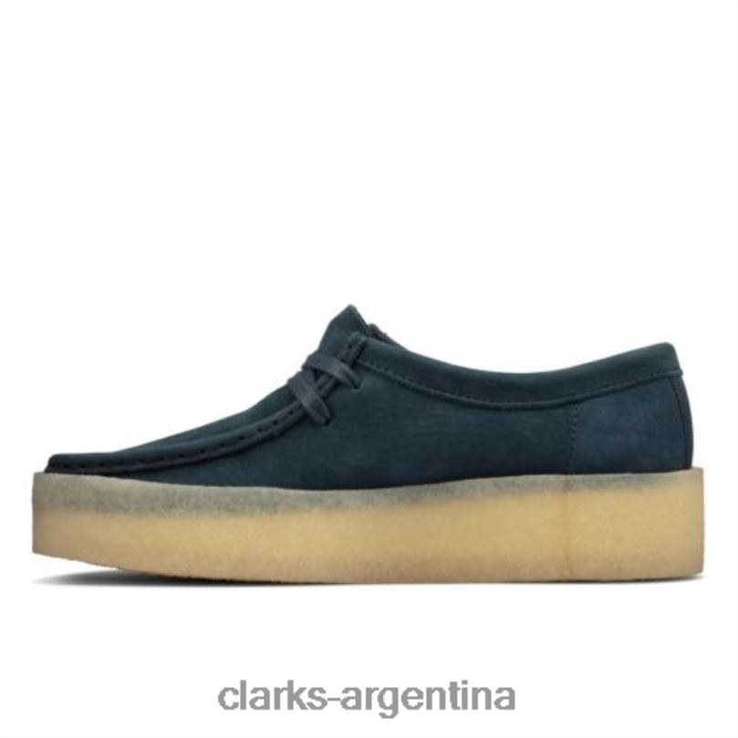 Clarks mujer 2FZPZ4000 taza clarks wallabee de nubuck azul nubuck azul